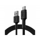 Green Cell KABGC22 cable USB 1,2 m USB 2.0 USB A USB C Negro